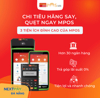 1 Máy Mpos quẹt mọi thoại thẻ thanh toán