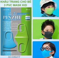 1 Túi Zip 3 chiếc khẩu trang Multicolor 3D Mask PVC KIDS cho bé