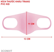 5 Túi Zip 3 chiếc khẩu trang Multicolor 3D Mask PVC KIDS cho bé