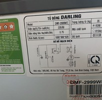 2 Tủ đông mát 2 ngăn Darling 250 lít DMF-2999WE, mới 100 bảo hành chính hãng.