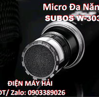 2 Micro đa năng Subos W-303 hàng cao cấp, chống hú, hát hay, nhẹ tiếng