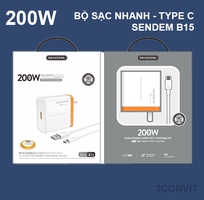 Bộ Sạc Nhanh 200W Sendem B15 Cổng Type-C