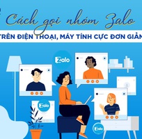 Cách gọi nhóm zalo nhanh chóng, đơn giản nhất