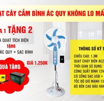 5 Quạt ắc quy, quạt tích điện