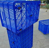 Giá sóng nhựa công nghiệp có 5 bánh xe - giao hàng toàn quốc