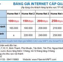 2 Khuyến Mãi Cáp Quang VNPT Tốc độ cao chỉ 165k/tháng - Miễn phí Modem WiFi   2tháng cước