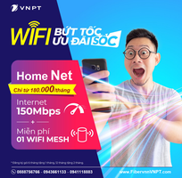 6 Khuyến Mãi Cáp Quang VNPT Tốc độ cao chỉ 165k/tháng - Miễn phí Modem WiFi   2tháng cước