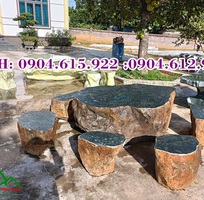 2 Bàn ghế đá cuội tự nhiên