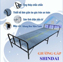 2 Giường Gấp khung sắt - giường dự phòng - giường trẻ em