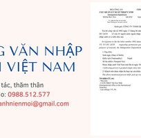Dịch vụ làm công văn nhập cảnh Việt Nam  visa approval letter