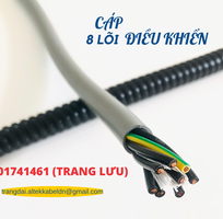 3 Cáp điều khiển 8 lõi, 8 0.5, 8 0.75, 8 1.0, 8 1.5, 8x2.5 Hồ Chí Minh, Đà Nẵng, Hà Nội