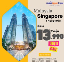 Tour HCM - Malaysia - Singapore 5 Ngày 4 Đêm