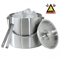 3 Xô đá inox 2 lớp để bàn - Xô inox cách nhiệt