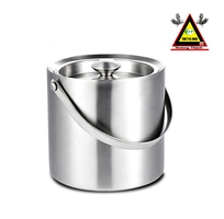 1 Xô đá inox 2 lớp để bàn - Xô inox cách nhiệt