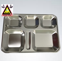 1 Khay đựng cơm inox có nắp