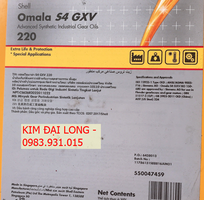 1 Dầu bánh răng Shell Omala S4 GXV 150/220/320/460