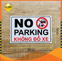 3 Chấm dứt đỗ xe trái phép với biển báo  khu vực không đậu xe - no parking