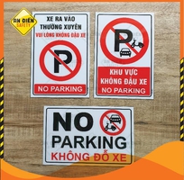 Chấm dứt đỗ xe trái phép với biển báo  khu vực không đậu xe - no parking