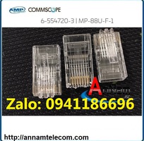 11 Đầu bấm hạt mạng COMMSCOPE/AMP RJ45 CAT6 mã 5-554720-3 có đầy đủ các loại tại Annam