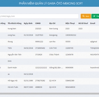 Phần mềm quản lý gara ô tô - mekong soft 2010