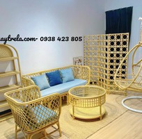 Sofa mây tự nhiên đặt phòng khách