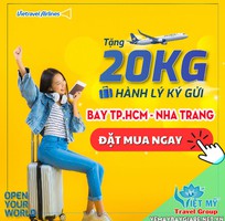 Tặng ngay 20kg hành lý ký gửi khi bay cùng Vietravel Airlines từ TP.HCM đến Nha Trang