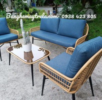 3 Sofa mây nhựa- Bàn ghế giả mây