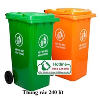 1 Sale lớn cuối năm: Thùng rác công cộng, thùng rác nhựa 120l, 240l