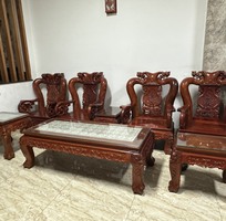 2 Bộ bàn ghế gỗ hương cho phòng khách/văn phòng