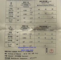 2 Cần bán dưỡng kiểm ren M4x0.7 6H GPNP Sokuhansha Nhật Bản