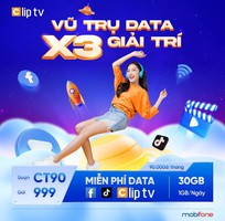 Gói CT90 MobiFone   Ưu đãi 1GB/ngày giá 90k/tháng, tặng kèm TikTok, Facebook