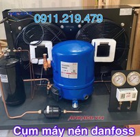 Lắp đặt cụm máy nén kho lạnh Danfoss Piston 10 hp MT125HU4DVE tại Lâm Đồng