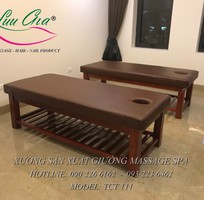Giường massage body khung gỗ giá rẻ tại lương tài, bắc ninh