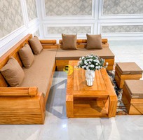 3 Bộ sofa góc gỗ cao cấp 5 món BBG013