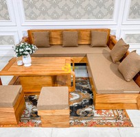 5 Bộ sofa góc gỗ cao cấp 5 món BBG013