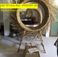 2 Ghế tổ chim bali checkin hình tròn, swing bali