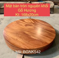 Mặt bàn tròn nguyên khối 2 mặt siêu đẹp