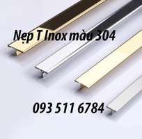 2 Nẹp T25 Inox vàng xước Nẹp sàn T20 đồng bóng Nẹp góc V Inox