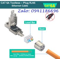 6 Hạt cắm mạng công nghiệp Cat6a không dùng TOOL Ancomteck chuẩn công nghiệp, mã hiệu ACT-S6A-UK