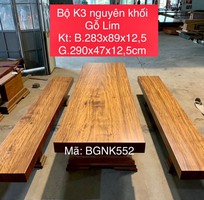 Bộ bàn ghế k3 nguyên khối gỗ lim