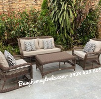 2 Sofa mây nhựa- Bàn ghế nhựa giả mây