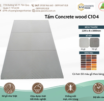 Tấm gỗ xi măng ốp tường Concrete Wood C104 - P A Cung Cấp và lắp đặt