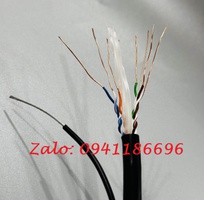 4 Cáp mạng CAT6 ngoài trời UTP - có dây chịu lực gia cường - Outdoor ACT-6LANOD-305BK