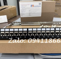 1 Thanh đấu nối mạng PATCH PANEL 16 cổng 1U chuẩn 19   Cat5e/Cat6/Cat6A mã ACT-16S1U ANCOMTECK