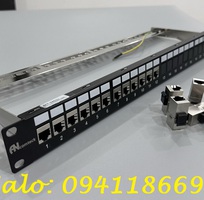 Thanh đấu nối mạng PATCH PANEL 16 cổng 1U chuẩn 19   Cat5e/Cat6/Cat6A mã ACT-16S1U ANCOMTECK