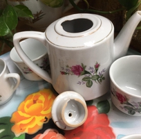 1 Bộ ấm chén sứ Hải dương hoa hồng huyền thoại loại chén 2 hoa 2 bên, trên thị trường thường bán của T