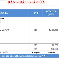 Giá cửa gỗ Carbon tại Ninh Hòa