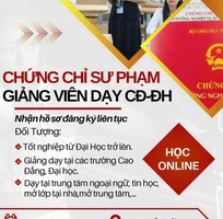 Chứng chỉ sư phạm dạy trường đại học