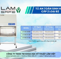 Tủ an toàn sinh học cấp II loại B2