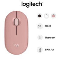 Chuột không dây bluetooth Logitech Pebble M350S  Hồng